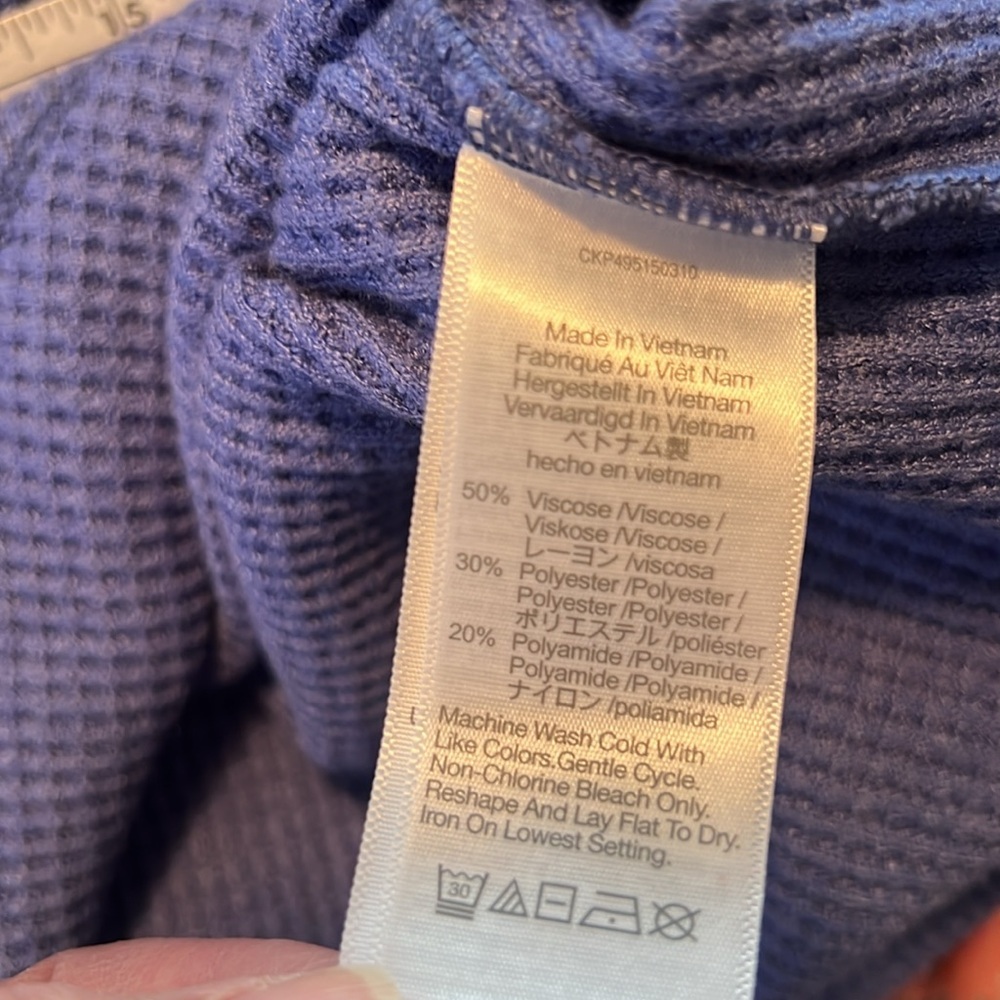 - Madewell Waffle Knit Crew Neck Tee Size 1X - Picture 9 of 10